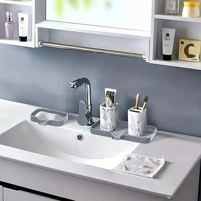Silicone Faucet Mat – Kitchen Sink Tray (Eco-Friendly)